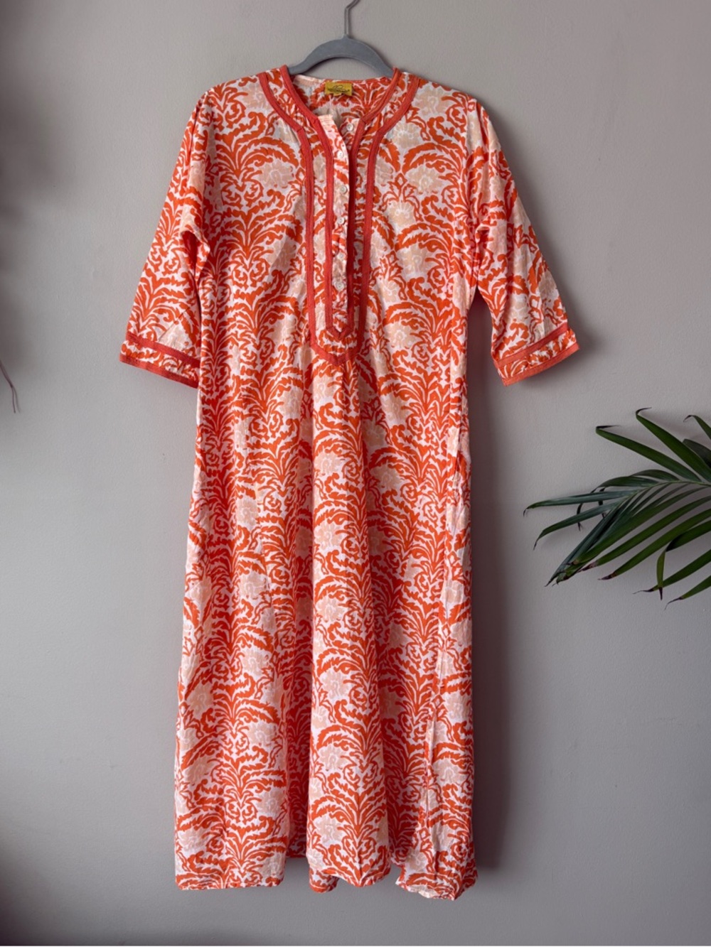 Roberta Roller Rabbit maxi dress coverup M - Picture 2 of 9